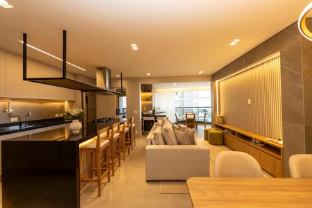 Sala_Cozinha de apartamento para alugar com 3 quartos, 123m² em Alphaville Conde Ii, Barueri