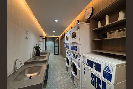 Studio para alugar com 24m², 1 quarto e sem vaga Studio para alugar com 24m², 1 quarto e sem vagaLavanderia