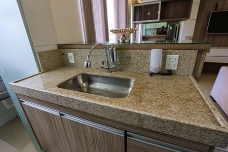 Apartamento para alugar com 64m², 2 quartos e 2 vagasDetalhe da cozinha