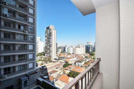 varanda Sala de kitnet/studio à venda com 1 quarto, 24m² em Pinheiros, São Paulo