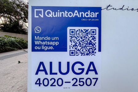 Studio para alugar com 28m², 1 quarto e sem vaga Studio para alugar com 28m², 1 quarto e sem vagaPlaquinha