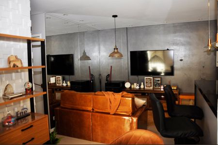 Apartamento para alugar com 65m², 3 quartos e 2 vagas Apartamento para alugar com 65m², 3 quartos e 2 vagasDetalhe - Sala e Sala de Jantar com Varanda