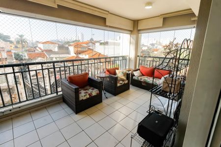 Varanda da Sala de apartamento à venda com 3 quartos, 108m² em Jardim Monte Kemel, São Paulo