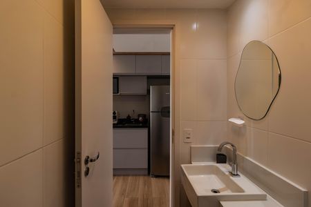 Studio para alugar com 26m², 1 quarto e sem vaga Studio para alugar com 26m², 1 quarto e sem vagaBanheiro