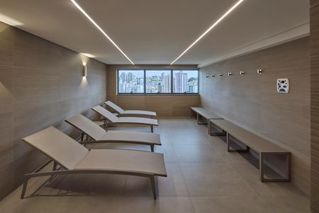 Apartamento à venda com 63m², 2 quartos e 2 vagas Apartamento à venda com 63m², 2 quartos e 2 vagasSauna e descanso