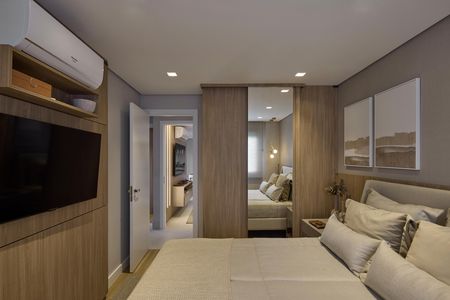 Banheiro da Suite de apartamento à venda com 2 quartos, 68m² em Cidade Nova, Belo Horizonte