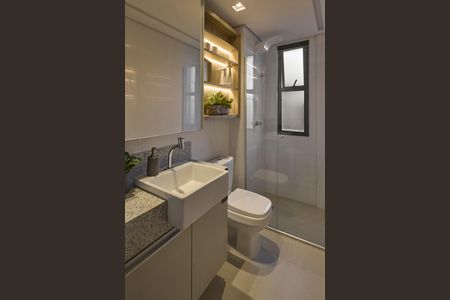 Apartamento à venda com 68m², 2 quartos e 2 vagasBanheiro Social