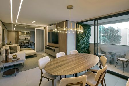 Sala  de apartamento à venda com 3 quartos, 83m² em Cidade Nova, Belo Horizonte