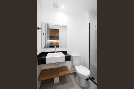 Studio para alugar com 24m², 1 quarto e sem vaga Studio para alugar com 24m², 1 quarto e sem vagaBanheiro