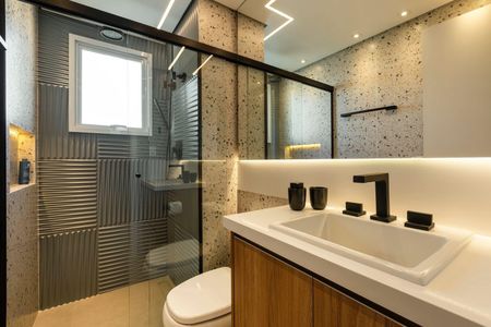 Apartamento à venda com 105m², 3 quartos e 2 vagas Apartamento à venda com 105m², 3 quartos e 2 vagasBanheiro