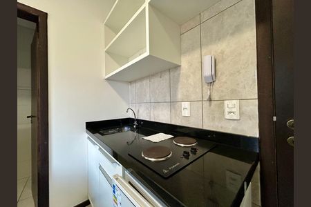 Cozinha  de kitnet/studio para alugar com 1 quarto, 11m² em Saco dos Limões, Florianópolis