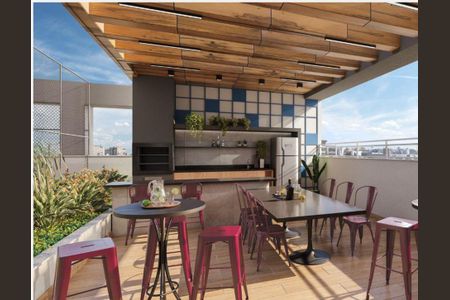 Área gourmet de apartamento à venda com 1 quarto, 25m² em Nova Suíça, Belo Horizonte