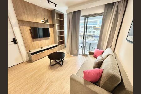 Sala de apartamento para alugar com 1 quarto, 44m² em Vila Olímpia, São Paulo