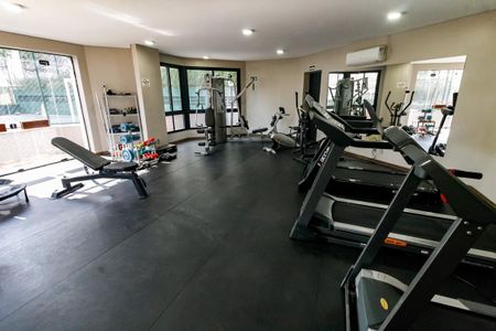 Apartamento para alugar com 239m², 3 quartos e 3 vagas Apartamento para alugar com 239m², 3 quartos e 3 vagasÁrea comum - Academia