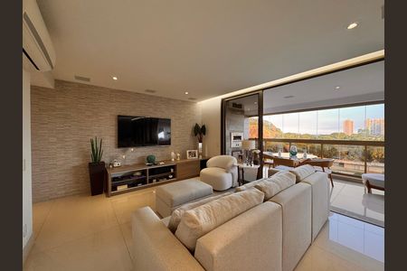 Sala de apartamento à venda com 3 quartos, 180m² em Barra da Tijuca, Rio de Janeiro