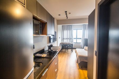 Cozinha de apartamento à venda com 1 quarto, 26m² em Melville Empresarial Ii, Barueri