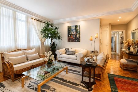 Sala de Estar de apartamento à venda com 4 quartos, 159m² em Consolação, São Paulo