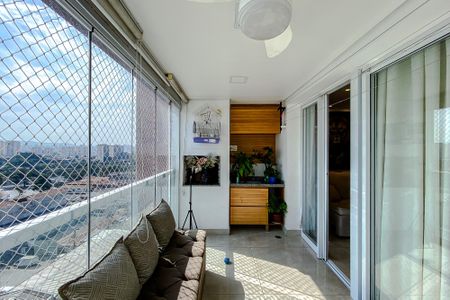 Varanda da Sala de apartamento à venda com 2 quartos, 66m² em Pari, São Paulo