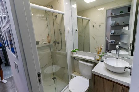 Banheiro de apartamento à venda com 1 quarto, 36m² em Umarizal, São Paulo