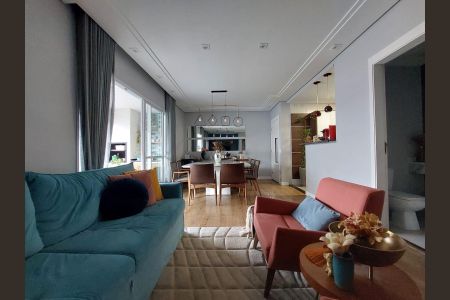 Sala de apartamento à venda com 3 quartos, 112m² em Vila Regente Feijó, São Paulo