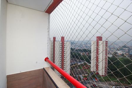 Varanda da Sala de apartamento para alugar com 2 quartos, 55m² em Jardim do Estádio, Santo André