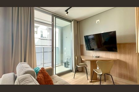 Studio para alugar com 29m², 1 quarto e sem vaga Studio para alugar com 29m², 1 quarto e sem vagaSala