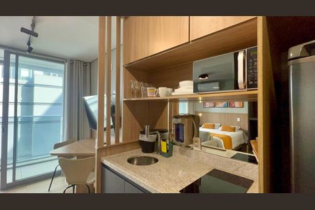 Studio para alugar com 29m², 1 quarto e sem vaga Studio para alugar com 29m², 1 quarto e sem vagaCozinha