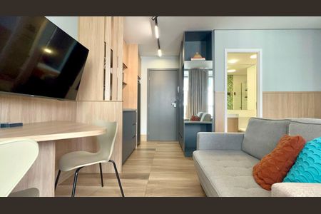 Studio para alugar com 29m², 1 quarto e sem vaga Studio para alugar com 29m², 1 quarto e sem vagaSala