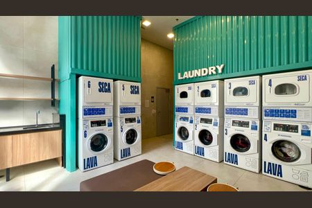 Studio para alugar com 29m², 1 quarto e sem vaga Studio para alugar com 29m², 1 quarto e sem vagaLavanderia
