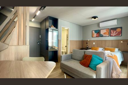 Studio para alugar com 29m², 1 quarto e sem vaga Studio para alugar com 29m², 1 quarto e sem vagaSala