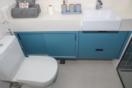 Studio para alugar com 25m², 1 quarto e sem vaga Studio para alugar com 25m², 1 quarto e sem vagaBanheiro