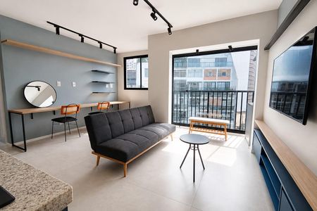 Sala de apartamento para alugar com 1 quarto, 37m² em Consolação, São Paulo