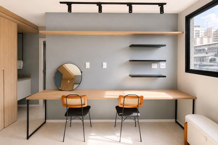 Sala de apartamento para alugar com 1 quarto, 37m² em Consolação, São Paulo
