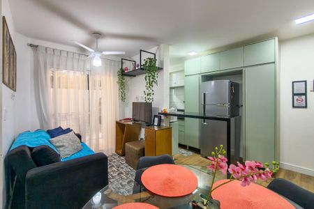 Sala de apartamento para alugar com 2 quartos, 68m² em Aviação, Praia Grande