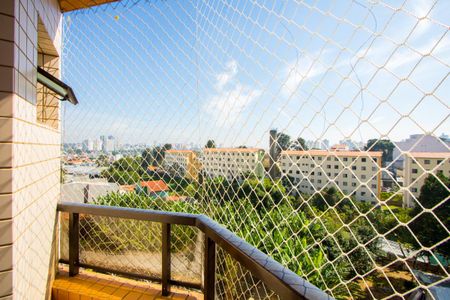 Varanda do quarto 1 de apartamento para alugar com 3 quartos, 86m² em Vila Scarpelli, Santo André