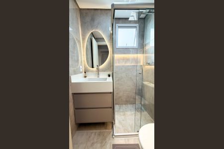 Banheiro de apartamento à venda com 2 quartos, 50m² em Chácara Cruzeiro do Sul, São Paulo