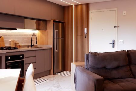 Cozinha de apartamento à venda com 2 quartos, 50m² em Chácara Cruzeiro do Sul, São Paulo