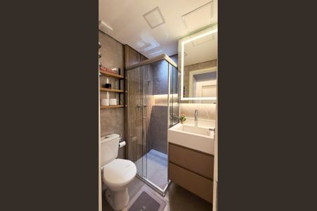 Banheiro de apartamento à venda com 2 quartos, 50m² em Chácara Cruzeiro do Sul, São Paulo