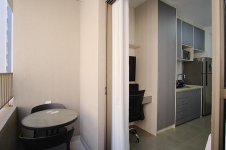 Studio para alugar com 23m², 1 quarto e sem vagaVaranda