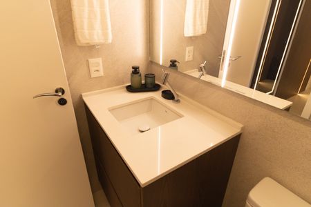 Studio para alugar com 32m², 1 quarto e sem vaga Studio para alugar com 32m², 1 quarto e sem vagaBanheiro