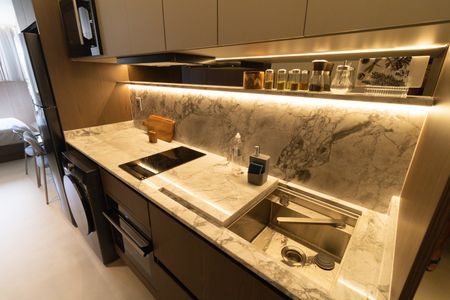 Studio para alugar com 32m², 1 quarto e sem vaga Studio para alugar com 32m², 1 quarto e sem vagaCozinha
