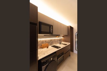 Studio para alugar com 32m², 1 quarto e sem vaga Studio para alugar com 32m², 1 quarto e sem vagaCozinha