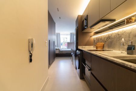 Studio para alugar com 32m², 1 quarto e sem vaga Studio para alugar com 32m², 1 quarto e sem vagaCozinha