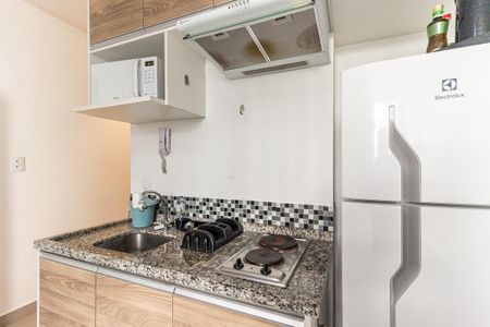 Cozinha de kitnet/studio para alugar com 1 quarto, 25m² em Vila Buarque, São Paulo