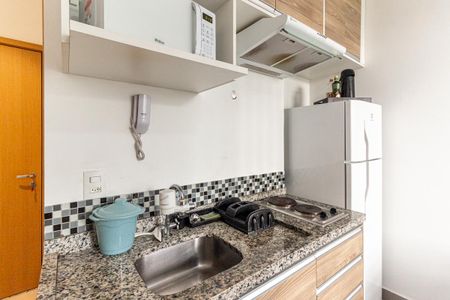 Cozinha de kitnet/studio para alugar com 1 quarto, 25m² em Vila Buarque, São Paulo