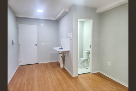 Cozinha de kitnet/studio para alugar com 1 quarto, 22m² em Campos Elíseos, São Paulo
