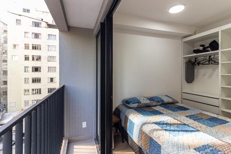 Varanda do Studio de kitnet/studio para alugar com 1 quarto, 20m² em Campos Elíseos, São Paulo