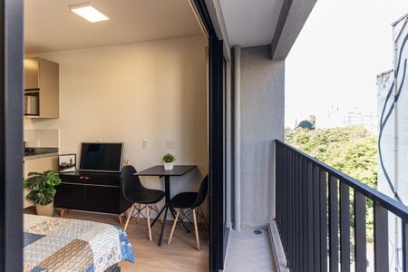 Varanda do Studio de kitnet/studio para alugar com 1 quarto, 20m² em Campos Elíseos, São Paulo