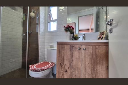 Apartamento à venda com 56m², 2 quartos e 1 vaga Apartamento à venda com 56m², 2 quartos e 1 vagaBanheiro da suíte