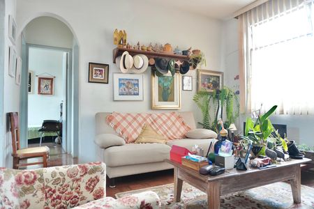 Sala  de apartamento à venda com 2 quartos, 83m² em Marçola, Belo Horizonte